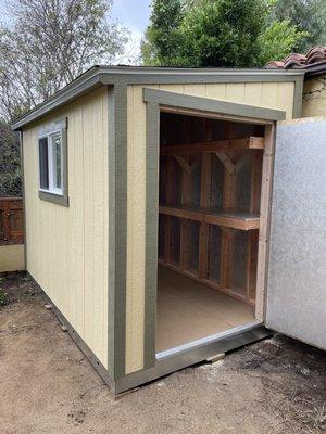 6'x10' premium lean-to shed