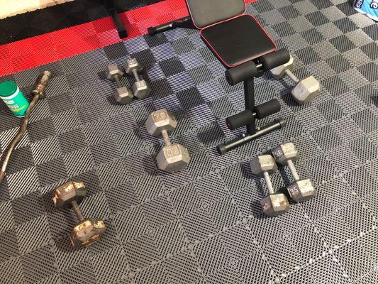 Old Dumbbells.