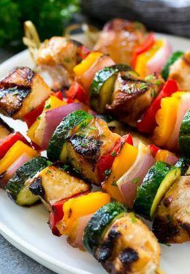 Grill veggies kabobs