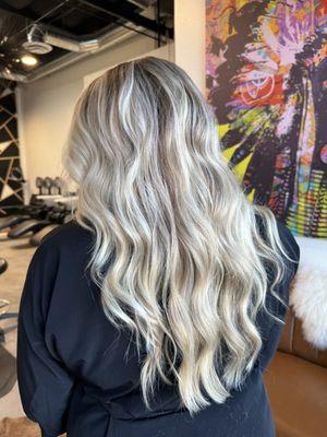 Blonde balayage Created by Audra