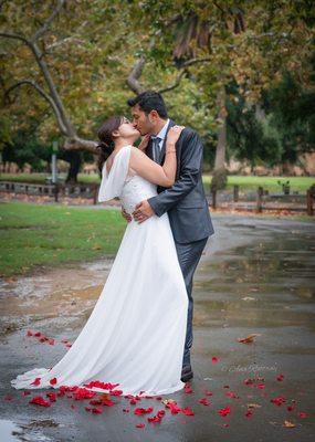 Rainy, beautiful and romantic wedding day!