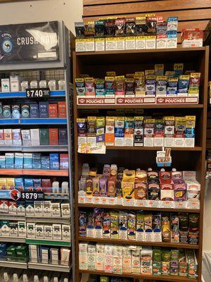 Great selection of wraps and papers!