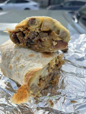 Smoked Brisket Breakfast Burrito