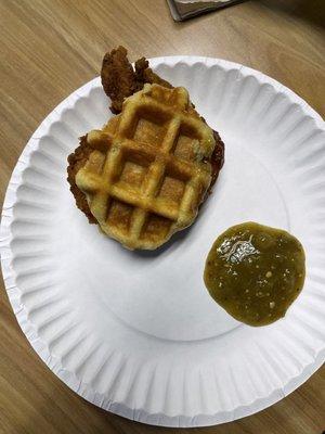 Chicken and waffles