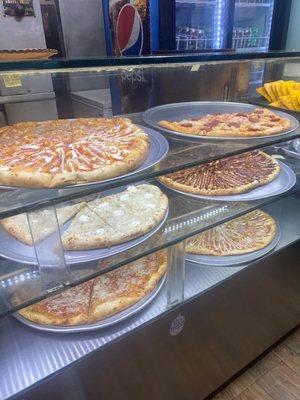 Various pizza pies