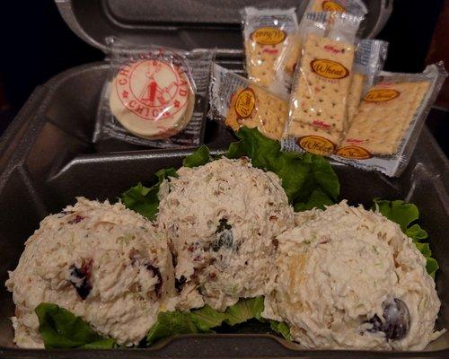 All of the chicken salads with fruits: Cranberry Kelli, Fancy Nancy & Fruity Fran