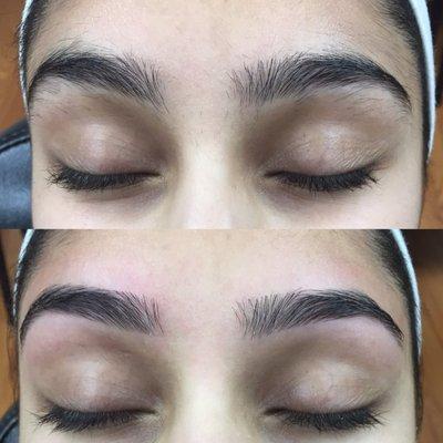 My girl Farhana doing an incredible job on my brows as always, I loveeeeeee her! Perfection!!