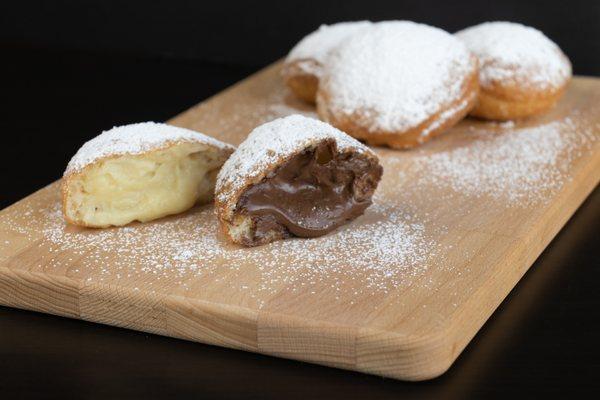 Vanilla and Nutella Ponchiks. A perfect complement to coffee.