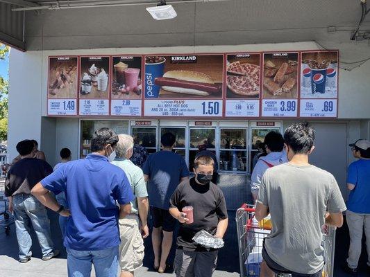 Costco Food Court (7/10/22) Still Cheap. Thank you Costco!