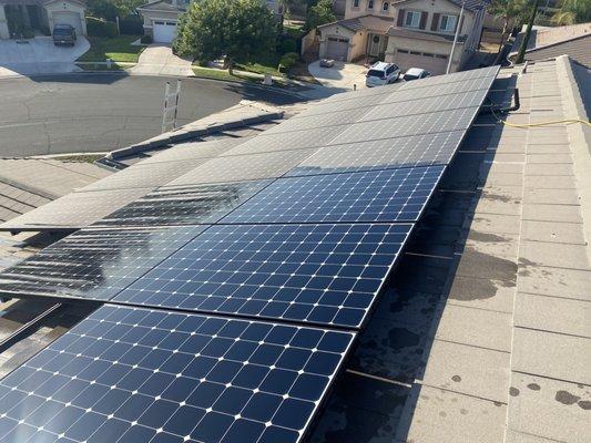 Solar panel cleaning in Corona Ca