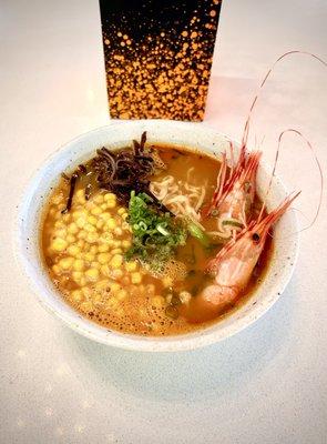 Spicy Miso Ramen with Amaebi(3 pieces) $17.95