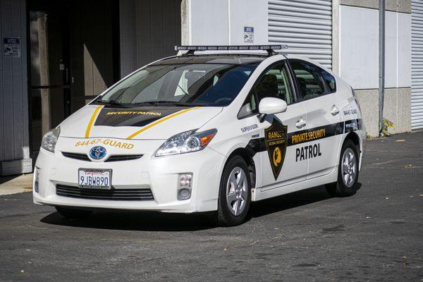 toyota prius commercial vinyl wrap for Ranger Global Security