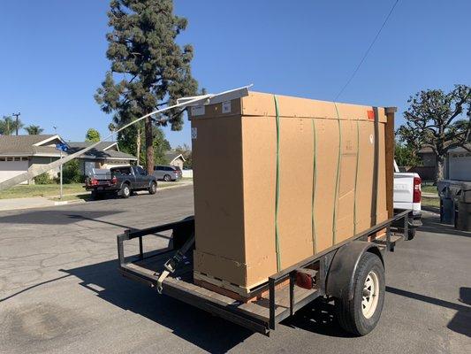 This is what a big RV windshield needs to be delivered.