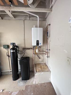 Tankless with Whole house filter.