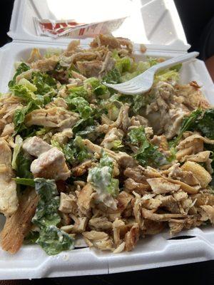 Large chicken Caesar salad