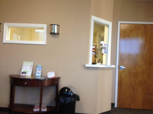 Inside of office. Waiting room