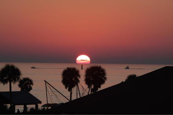 Clearwater fishing grounds with the Gulfstream on the way home from fishing!