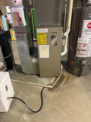 Carrier furnace inspected by Rock Valley Services, ensuring reliable heating performance and system efficiency.