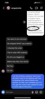 Ordered m12 hardware and receipt says so as well but they claim otherwise then block me