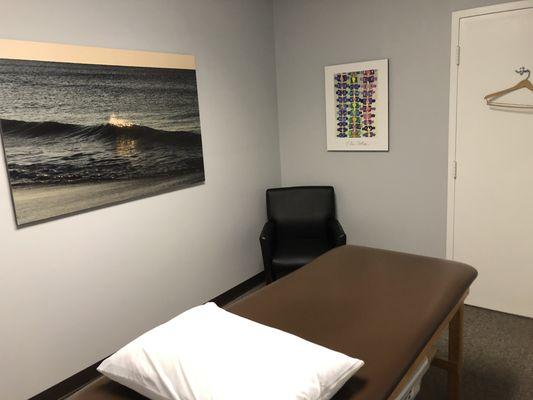 Private treatment rooms available