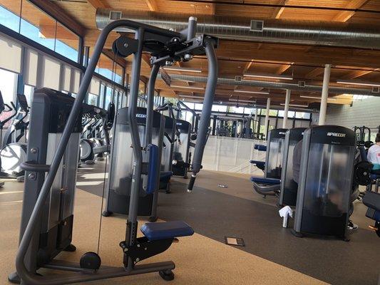 Upstairs exercise area