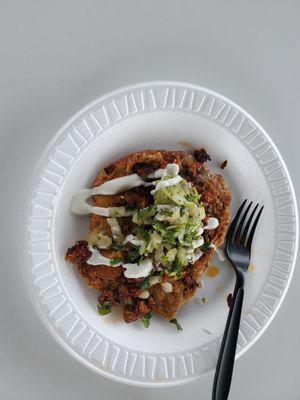 Keto Chorizo Taco goodness.  So rich you won't miss the tortilla!