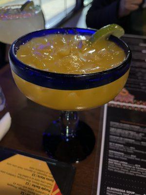 Mango Margarita. Too sweet didn't taste the tequila.