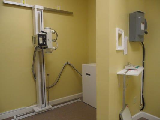 We have a complete on site x-ray unit where we can take and develop your x-rays.