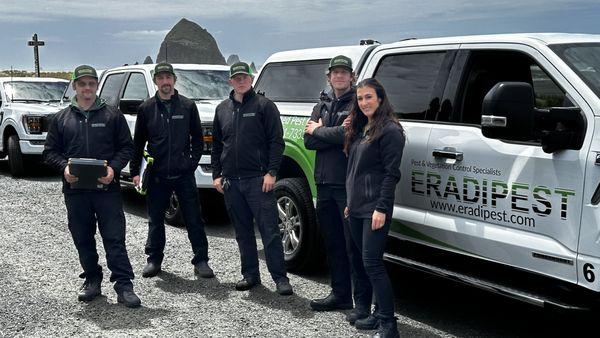 Eradipest Pest Control technicians serving Cannon Beach Oregon.