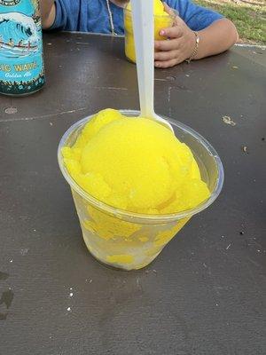 Pineapple Italian ice