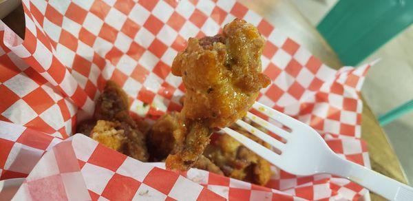 Bone-in wing with buffalo