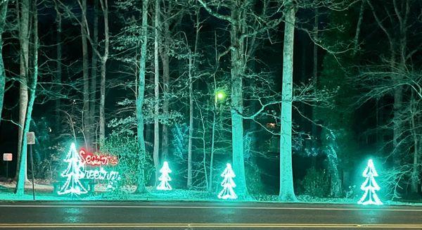 Decorations across from Elevation Bistro.