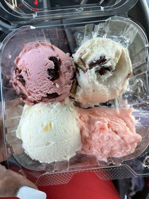 4 scoops for $7 at Handles hand packed