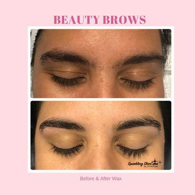 Brow wax & shaping