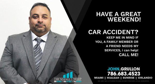 Involved in a Car Accident? Call Me. 786-683-4523.