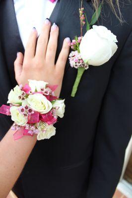 Corsage and boutonnière