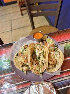 Shrimp tacos