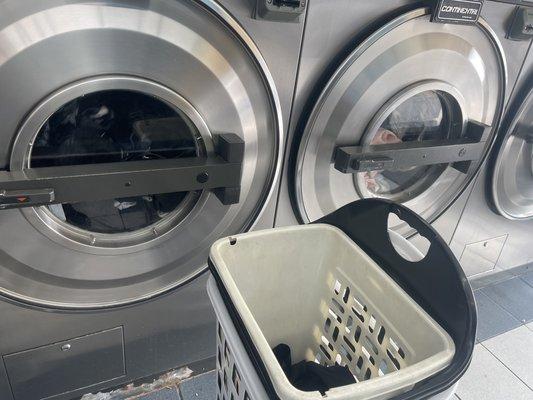 Medium washers are $4.60 larger ones $6.50 they only do prepaid cards to load with cash or credit card.