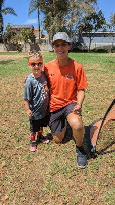 With Coach Luis during a summer camp