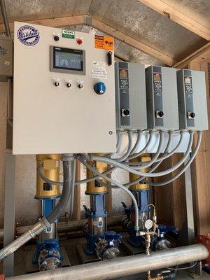 Triplex Booster Pump System for a Community Water System