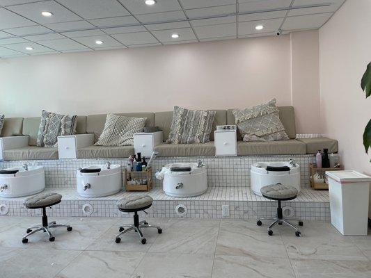 New pedicure area