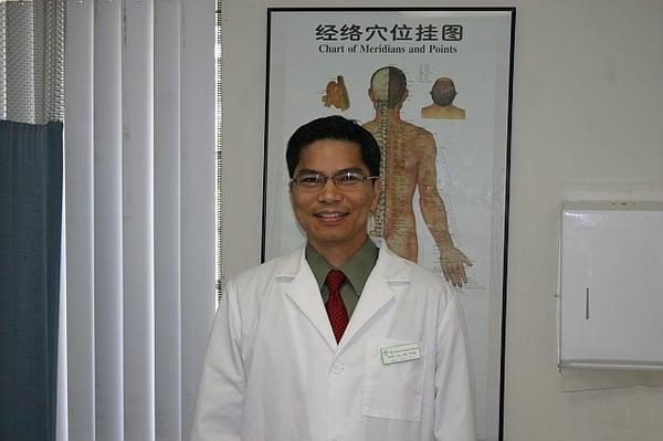 Dr. YongJun Lu in his Northridge Acupuncture office.