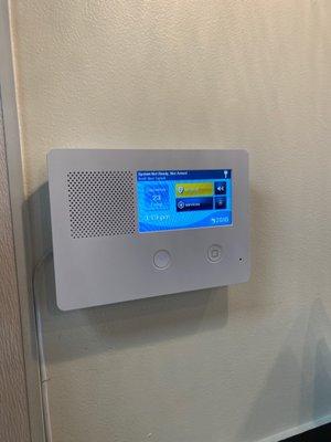 new installation of alarm system