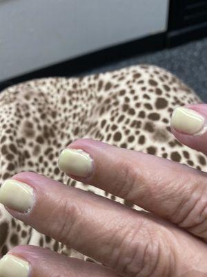 Sloppy gel manicure by Keya