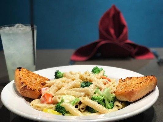 You don't know what you're missing until you have a taste of our delicious pasta dishes with cheesy garlic bread at DB's Bar and Grill!!