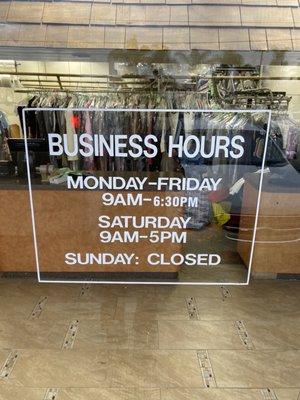 Business hours