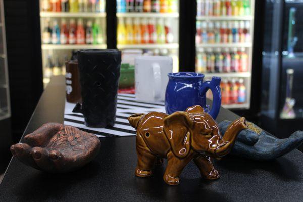 Elephant ceramic pipe