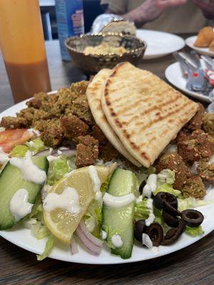 Falafel plate close up!