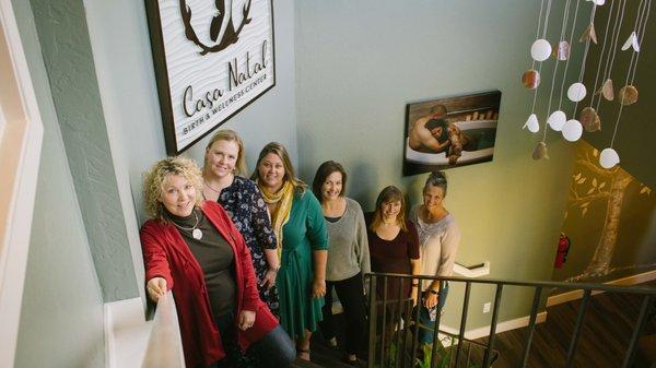 Casa Natal Team, midwifery care, holistic women's health care.