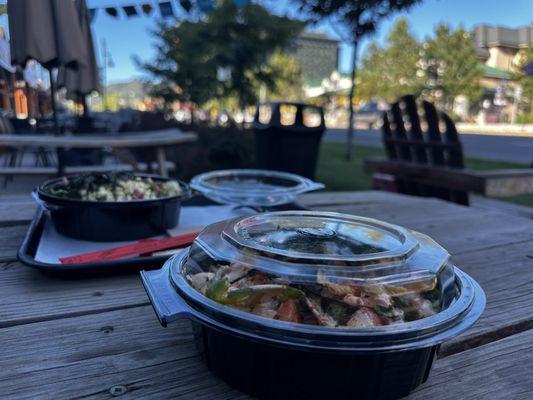 Patio space is decent people watching vibes.